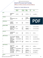 National Working Plan Code 