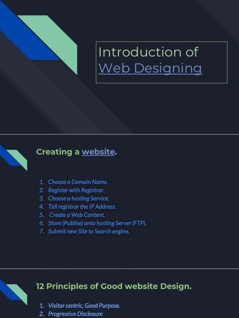 Introduction of Web Desiging | PDF | Business | Computers