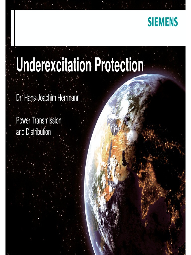 HansJoachim HerrmannUnderExcitationProtection PDF PDF Electric