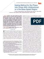A Simple Braking Method For Six-Phase Induction Motor Drives With Unidirectional Power Flow in The Base-Speed Region