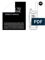 Motorola Talkabout T82 PDF