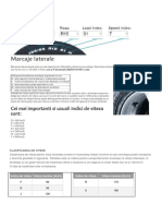 Caracteristici anvelope auto