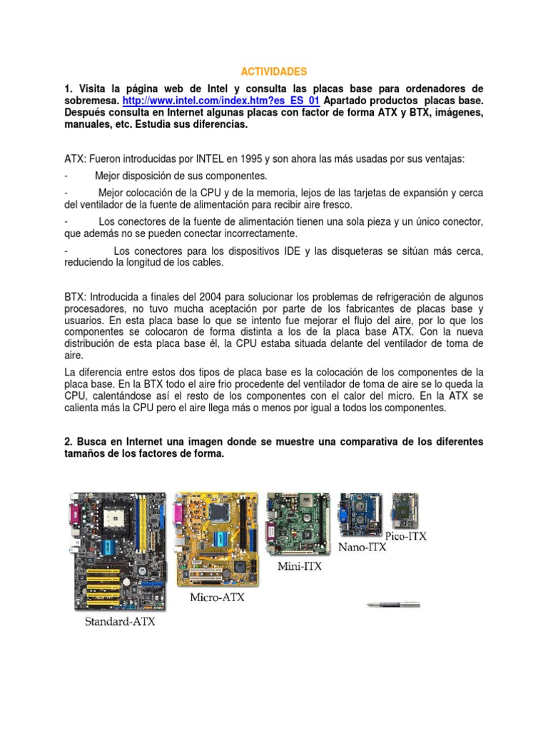 UD03 Actividadeshechos | PDF | Microprocesador | Hardware de la computadora
