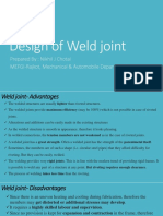 Design of Weld Joint