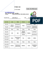 Horario 4to Año-3er Lapso