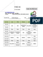 Horario 2do Año-3er Lapso