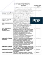 USPSTF A and B Recommendations Screening Guide