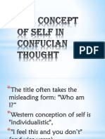 The Concept of Self in Confucian Thoughts