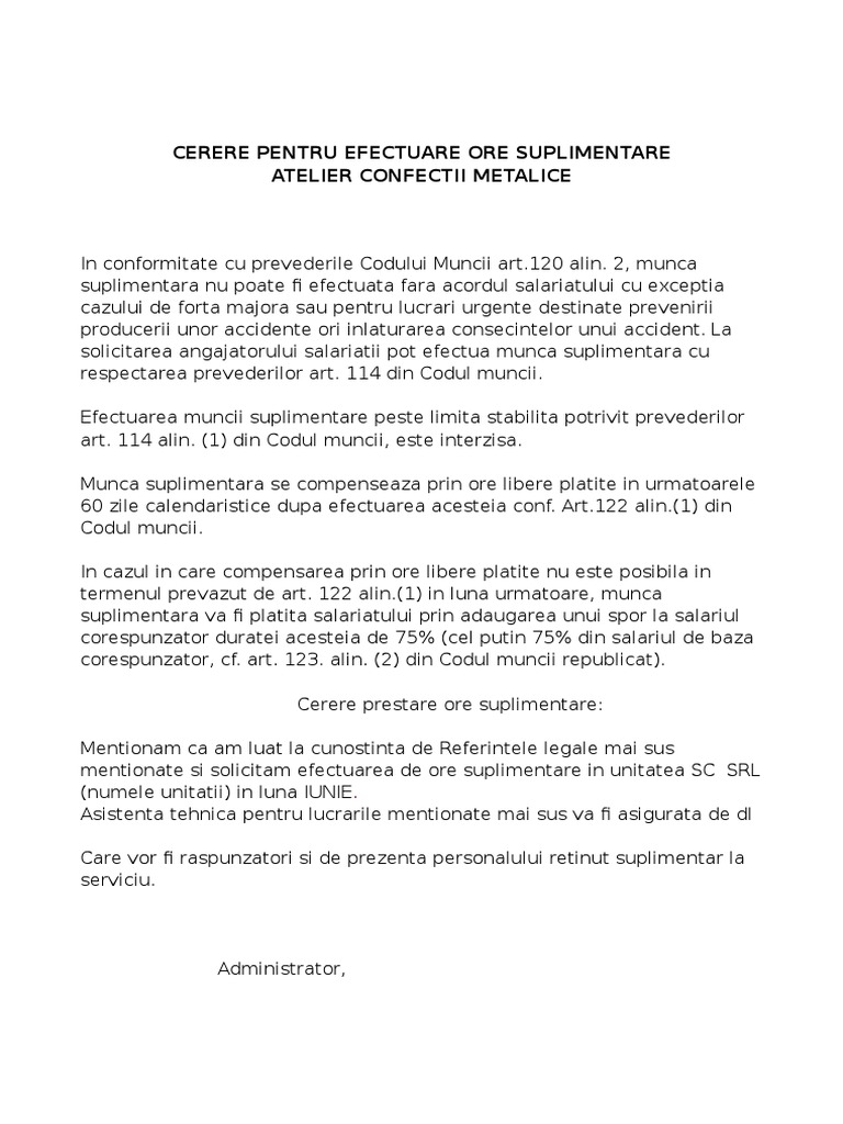 Acord Salariat Munca Sp