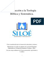 Introducción A La Teología Bíblica y Sistemática