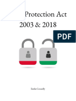 Data Protection Act 2003 2018 1