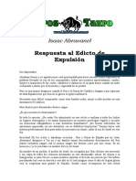 Abravanel, Isaac - Respuesta Al Edicto De Expulsion.doc