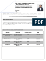 Sindhu - Singh CV Three Pager