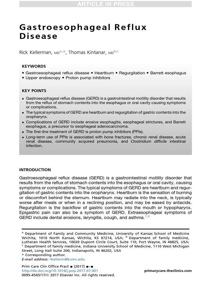Understanding Gastroesophageal Reflux Disease | PDF | Gastroesophageal ...
