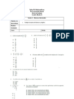 Taller PSU Matemáticas - Números Racionales