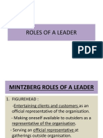 Roles of A Leader