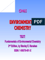 CH465 Environmental Chemistry Textbook Summary