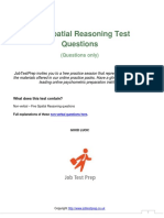 Free Spatial Reasoning Questions Practice PDF