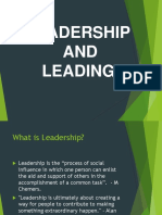 Leadership AND Leading