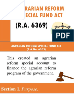 Agrarian Reform Special Fund Act