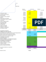 Balances comparativos y flujo de efectivo madera C.A. 1992-1993