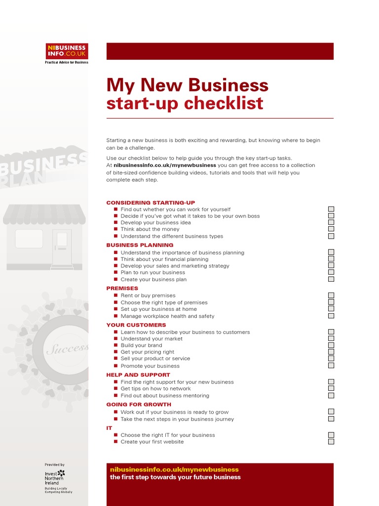 New Business Start-Up Checklist | PDF | Value Added Tax | Payroll Tax