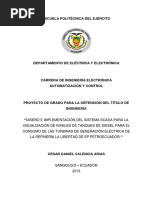 ,,diseño e Implementacion Del Sistema Scada para Visualizacion de Niveles de Tanques de Diesel PDF