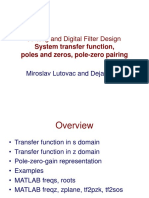 Analog and Digital Filter Design Transfer Functions