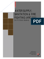 Water Supply, Sanitation & Fire Fighting (Arc 209) : (For II Yr. B.Arch. Students)