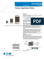 Eaton Multilayer Varistor Application Notes