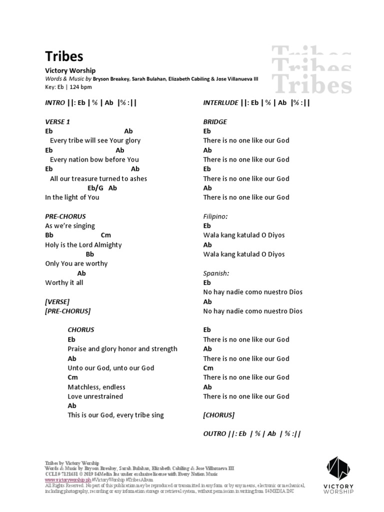 01 Tribes Song Structure Songs Free 30day Trial Scribd