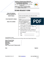DASA-2018 Refund Request Form