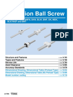 Precision Ball Screw: Models Bif, Dik, BNFN, DKN, BLW, BNF, DK, MDK, BLK/WGF and BNT