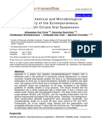 Sci Pharm: Physicochemical and Microbiological Stability of The Extemporaneous Sildenafil Citrate Oral Suspension