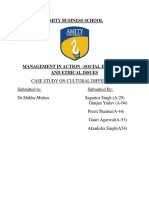 Amity Business School Case Study on Cultural Differences