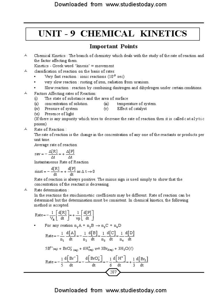 Neet Ug Chemistry Chemical Kinetics Pdf Pdf Reaction Rate