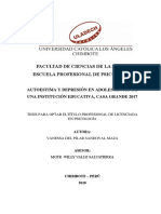 Autoestima Depresion Sandoval Maza Vanessa Del Pilar PDF