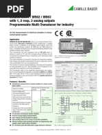 SINEAX M561 / M562 / M563 With 1, 2 Resp. 3 Analog Outputs Programmable Multi-Transducer For Industry