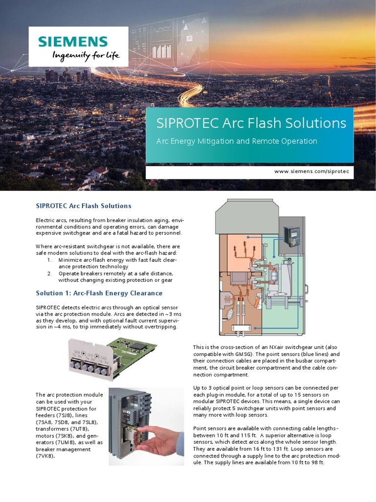 SIPROTEC Arc Flash Detection Solutions | PDF | Electrical Equipment ...