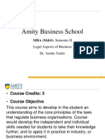 Amity Business School: MBA (M&S), Semester II