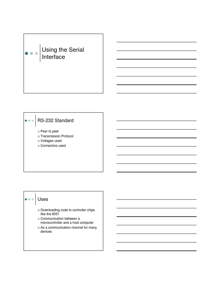 Understanding RS-232 Serial Interface | PDF | Computers | Technology ...