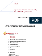 Línea manipulación: lavado, tratamiento, selección, calibrado envasado