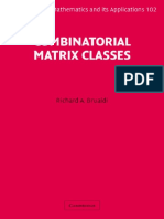 Brualdi R. Combinatorial Matrix Classes (CUP, 2006) (ISBN 0521865654) (O) (555s) - MAc - PDF