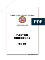 Pastor Directory 2018