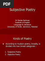 Subjective Poetry