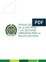 1de-Ma-0001 Manual de Gestión de La Doctrina y Las Lecciones Aprendidas para La Ponal PDF