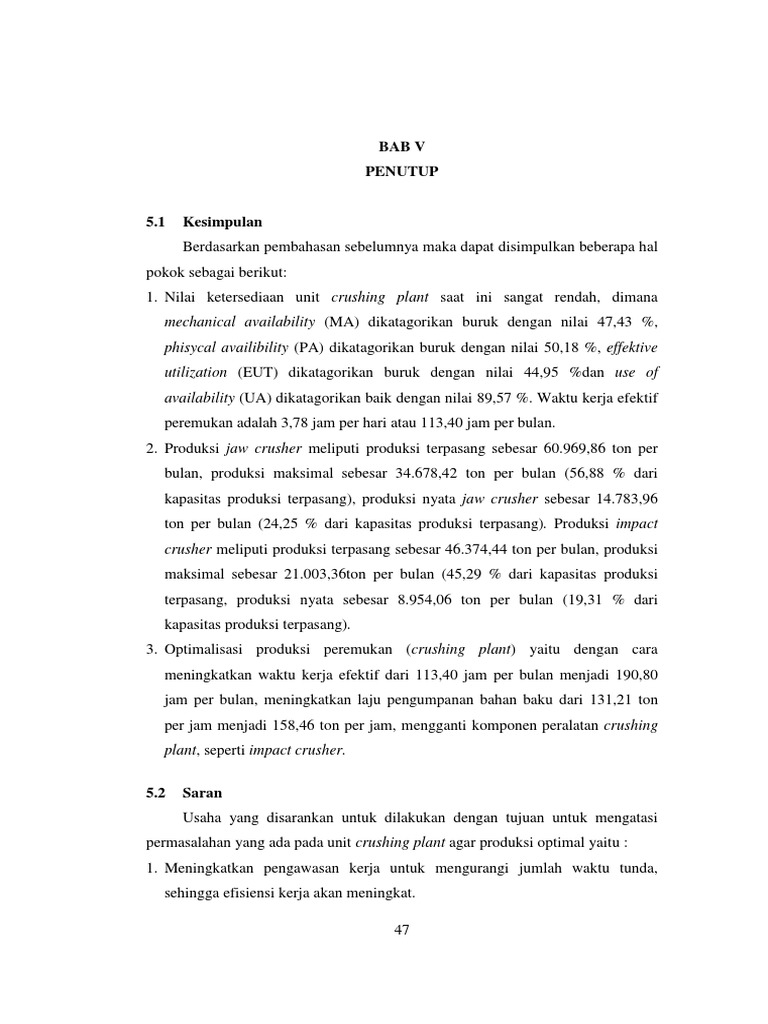 Bab  V Penutup   Bab  V Penutup