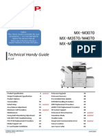 Technical Handy Guide: MX-M3070 MX-M3570/M4070 MX-M5070/M6070