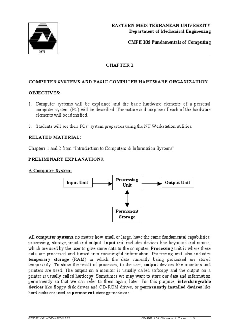 CH 01 | PDF | Computer Data Storage | Personal Computers