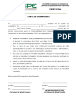 Carta de Compromiso para Movilidad Estudiantil